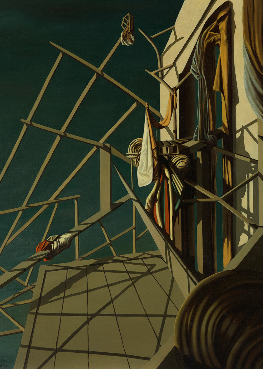 Kay Sage Tanguy, Unicorns Came Down to the Sea, 1948