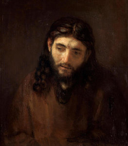 Rembrandt Harmensz. van Rijn - Head of Christ, c. 1648-1656