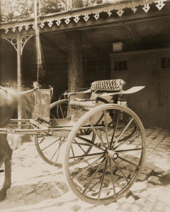 Eugène Atget - Carriage, Bois de Boulogne, 1910