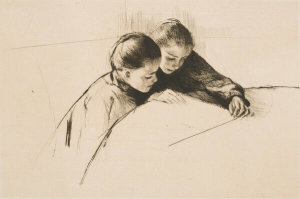 Mary Cassatt - The Map (The Lesson), 1890