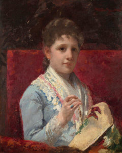 Mary Cassatt - Mary Ellison Embroidering, 1877