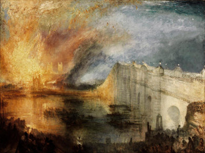 Joseph Mallord William Turner - The Burning of the Houses of Lords and Commons, October 16, 1834