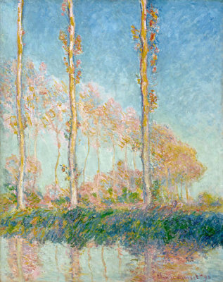 Claude Monet - Poplars, Three Trees in Autumn, 1891