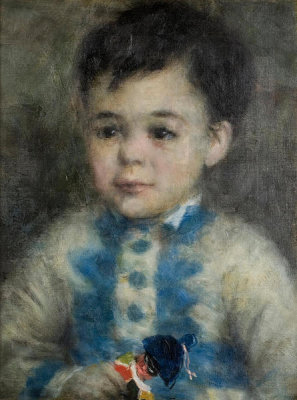 Pierre-Auguste Renoir - Boy with a Toy Soldier (Portrait of Jean de La Pommeraye), c. 1875