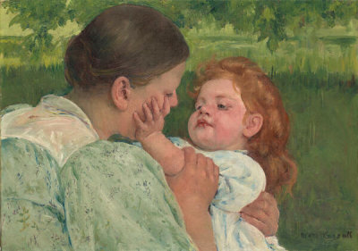 Mary Cassatt - Maternal Caress, c. 1896