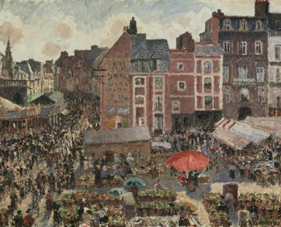 Camille Pissarro - Fair on a Sunny Afternoon, Dieppe, 1901
