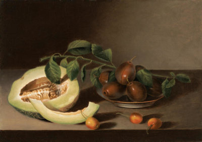 Margaretta Angelica Peale - Melon, Cherries and Plums, 1836
