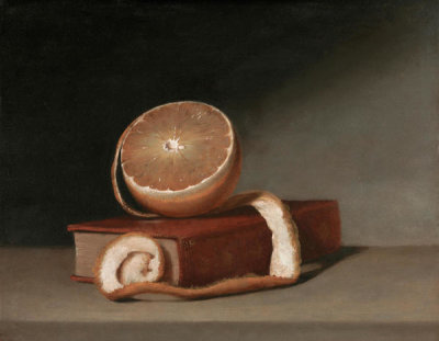 Raphaelle Peale - Still Life - Book and Orange, 1817