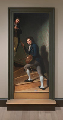 Charles Willson Peale - Staircase Group (Portrait of Raphaelle Peale and Titian Ramsay Peale I), 1795
