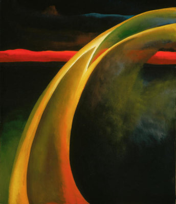 Georgia O'Keeffe - Red and Orange Streak, 1919