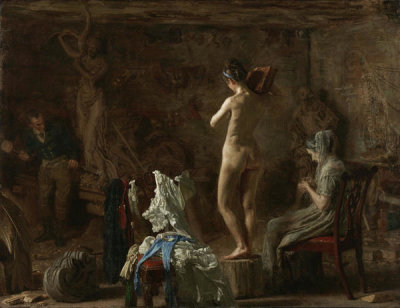 Thomas Eakins - William Rush Carving His Allegorical Figure of the Schuylkill River, 1876-1877