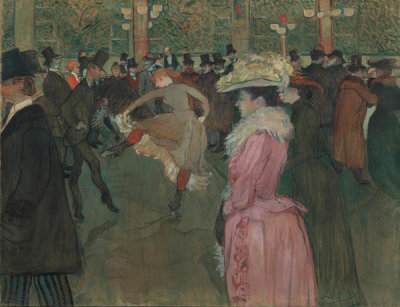 Henri de Toulouse-Lautrec - At the Moulin Rouge: The Dance, 1889-1890