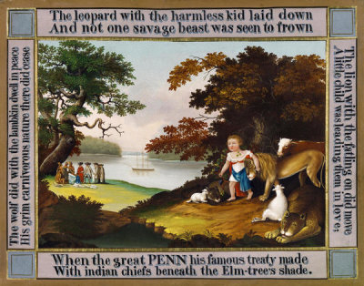 Edward Hicks - The Peaceable Kingdom, 1826
