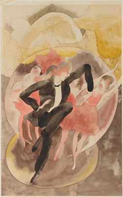 Charles Demuth - In Vaudeville (Dancer with Chorus), 1918