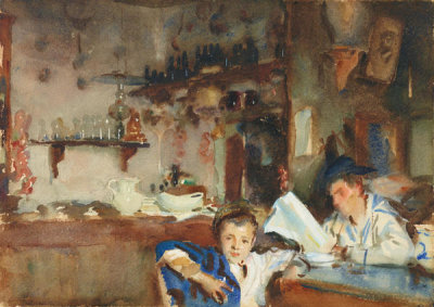 John Singer Sargent - A Venetian Trattoria, c. 1902-1903