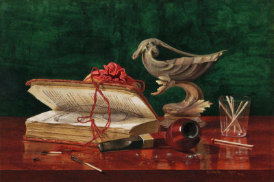 Claude Raguet Hirst - Book Closed over Spectacles, c. 1894