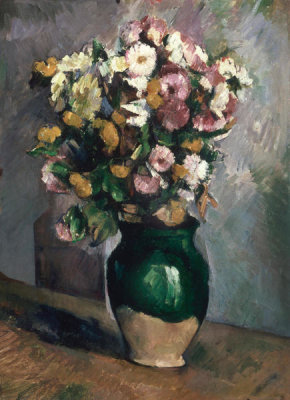 Paul Cézanne - Still Life with Flowers in an Olive Jar, c. 1880