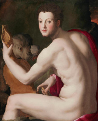 Agnolo Bronzino - Portrait of Cosimo I de' Medici as Orpheus, c. 1537-1539