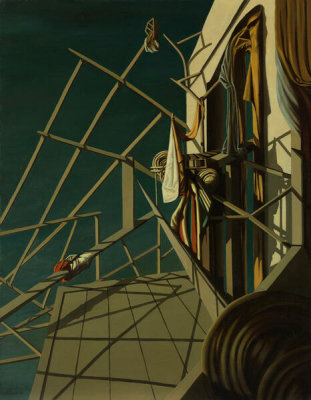 Kay Sage Tanguy - Unicorns Came Down to the Sea, 1948