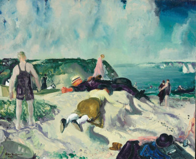 George Bellows - The Beach, Newport (In the Sand), 1919