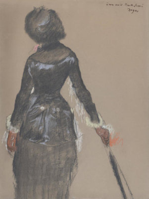 Edgar Degas - Mary Cassatt at the Louvre, c. 1879